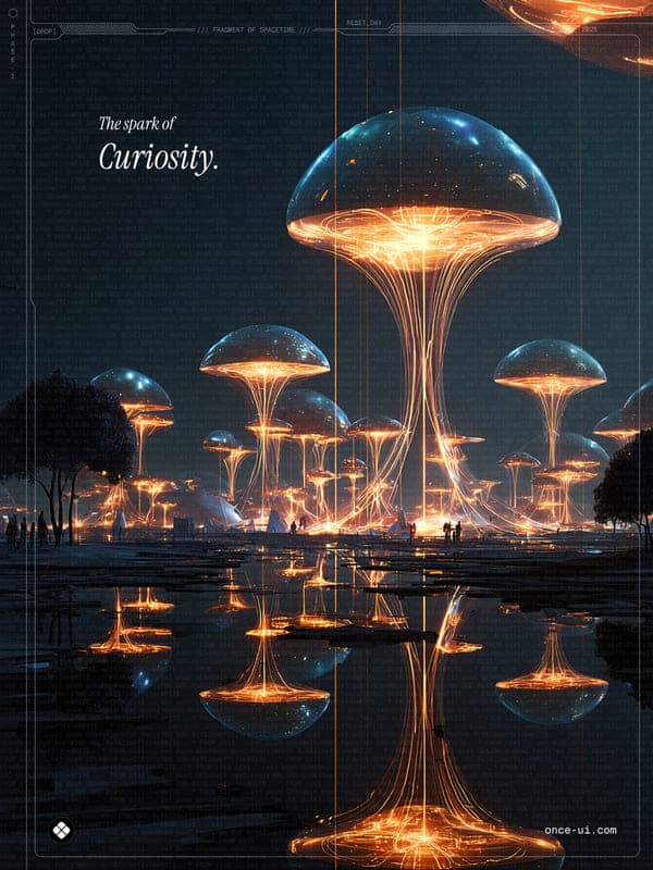 The spark of Curiosity - Once UI brand image